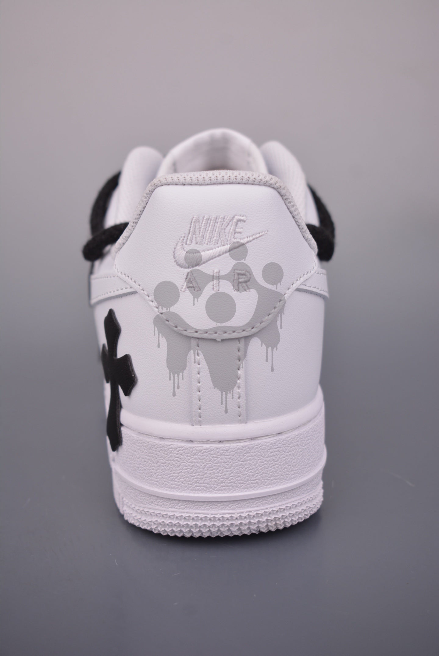 Custom Nike Air Forces 1 "Chrome Hearts"