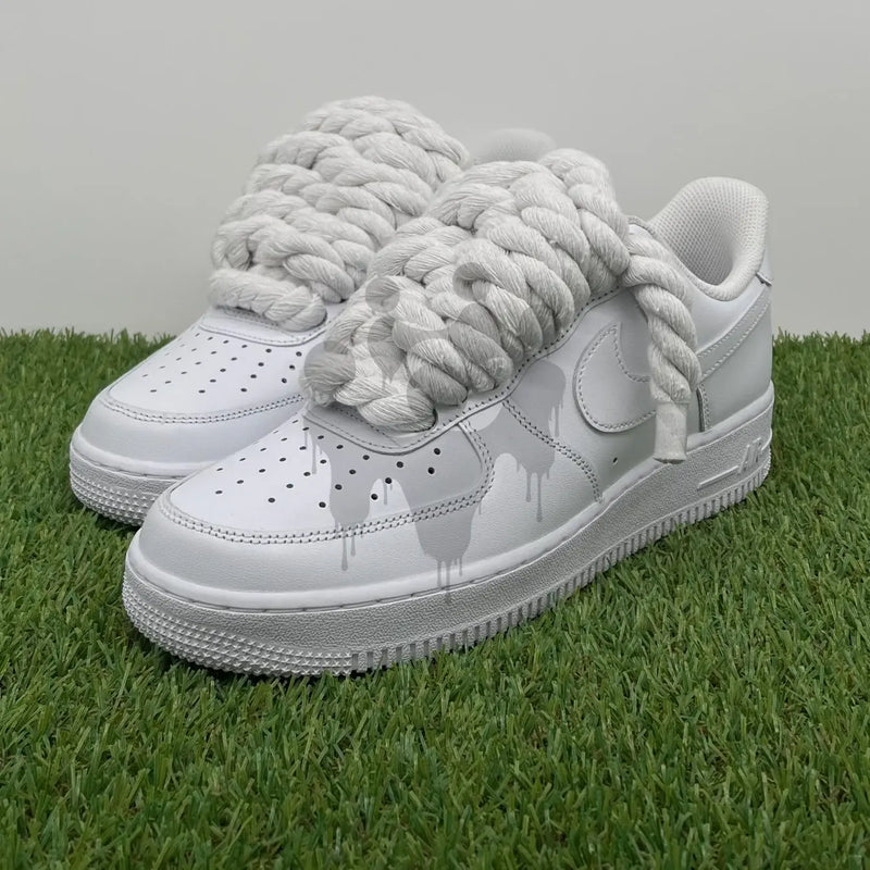 Custom White Nike Air Forces 1 "Rope Laces" 6 Colors Included