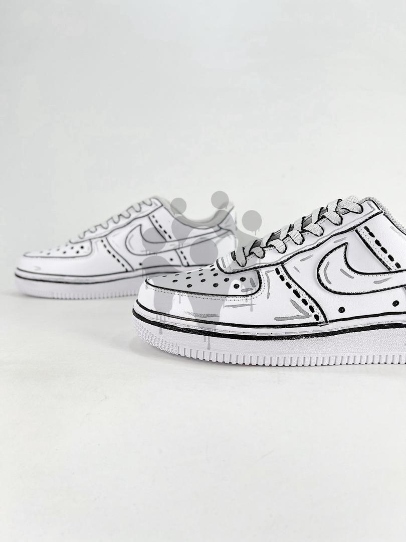 Custom Nike Air Force 1 Cartoon Style