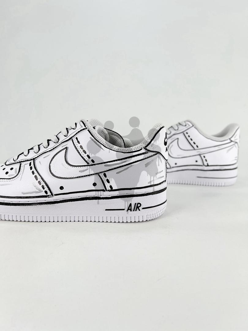 Custom Nike Air Force 1 Cartoon Style