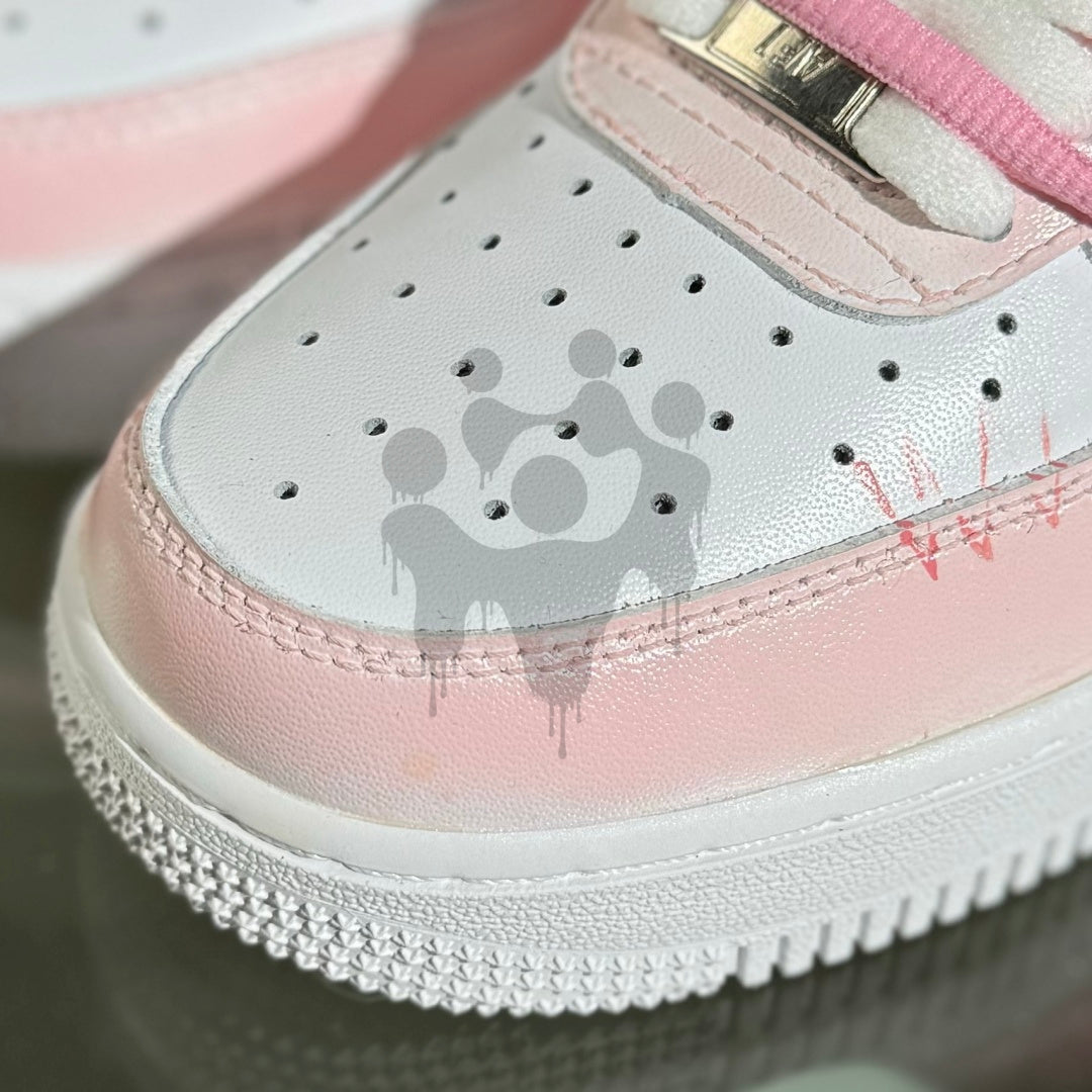 Custom Nike Air forces 1 "Pink Heart"