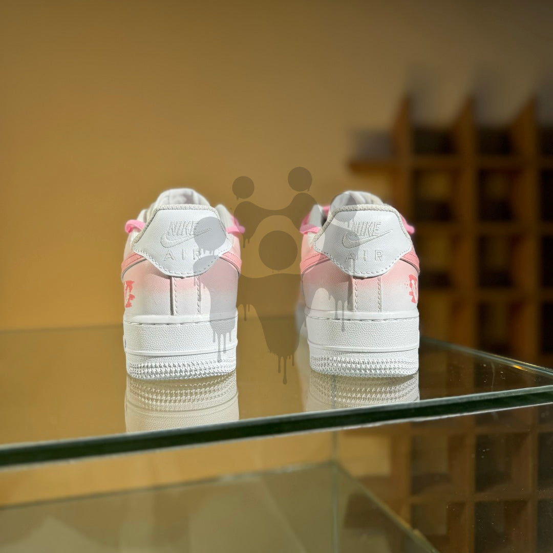 Custom Nike Air forces 1 "Pink Heart"