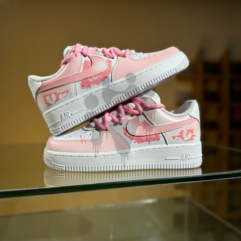 Custom Nike Air forces 1 "Pink Heart"