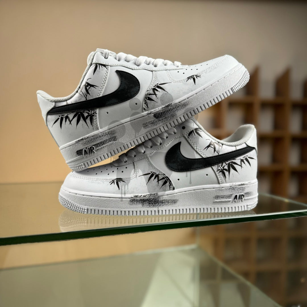 Custom Nike Air Force 1 "Black Leafes"