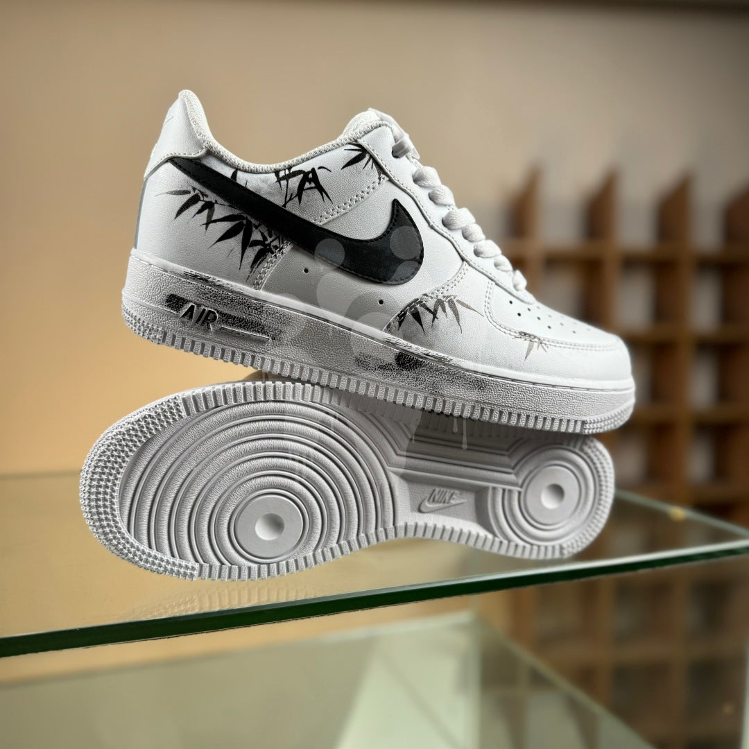 Custom Nike Air Force 1 "Black Leafes"