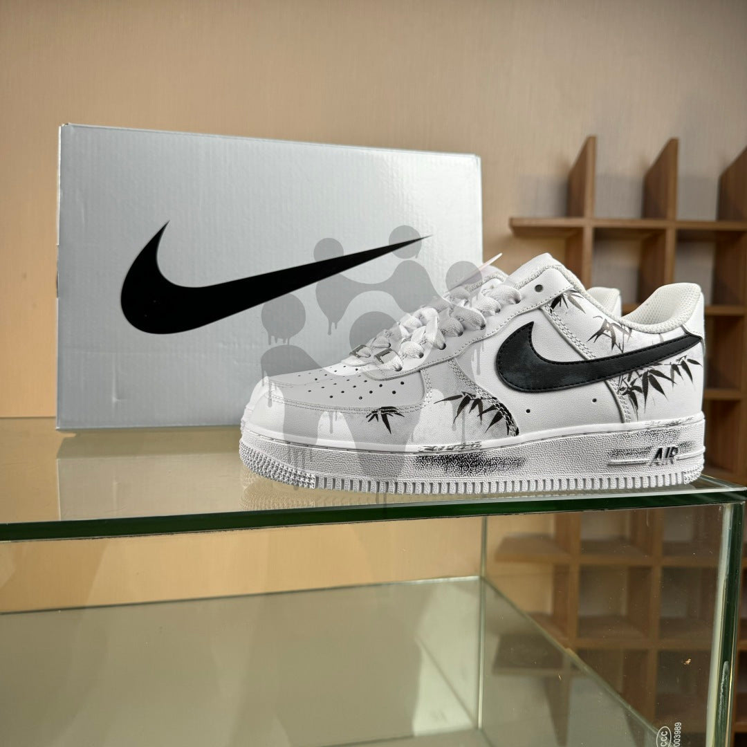 Custom Nike Air Force 1 "Black Leafes"