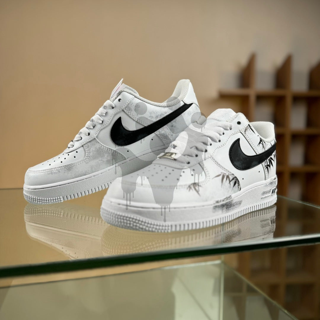 Custom Nike Air Force 1 "Black Leafes"