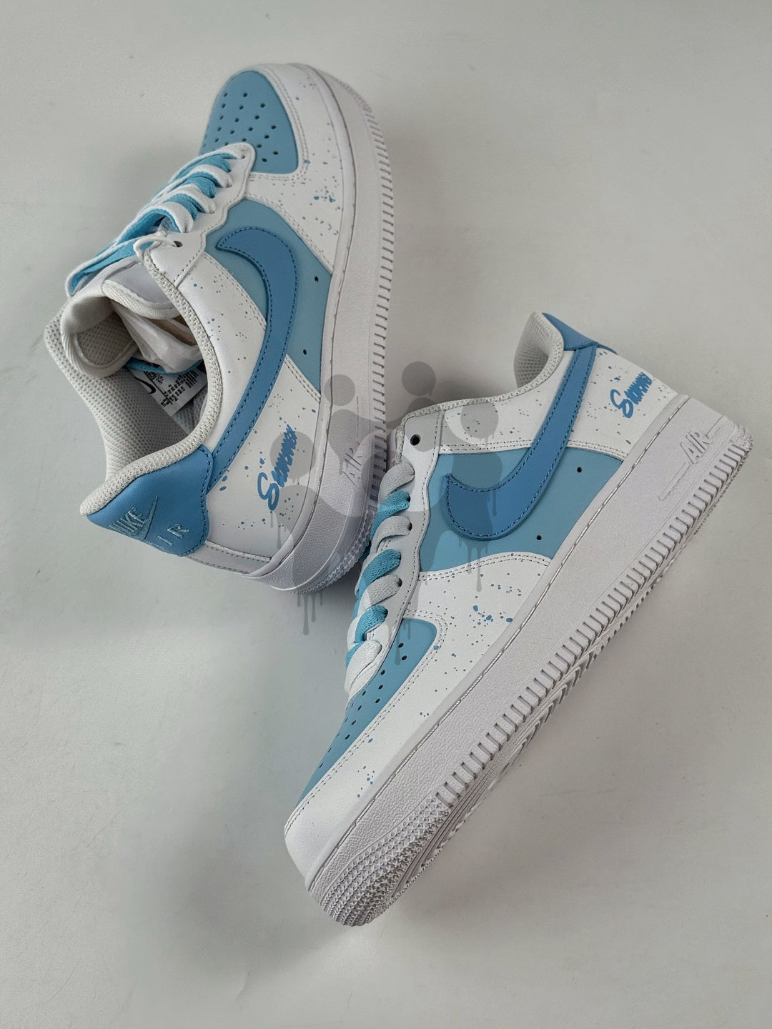 Custom Nike Air Force 1 "Blue Drip"