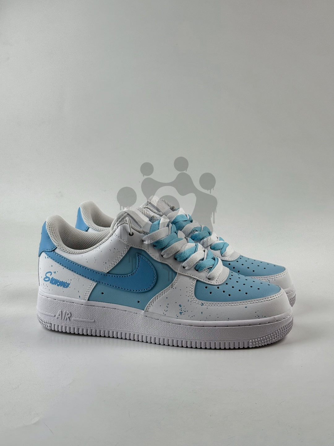 Custom Nike Air Force 1 "Blue Drip"