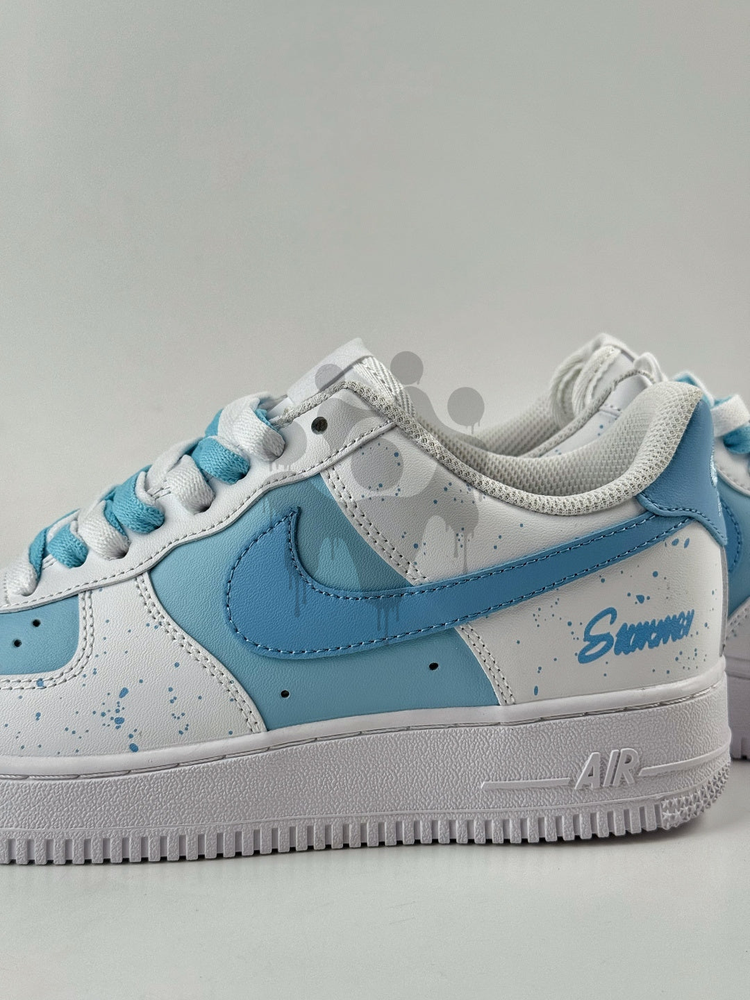 Custom Nike Air Force 1 "Blue Drip"
