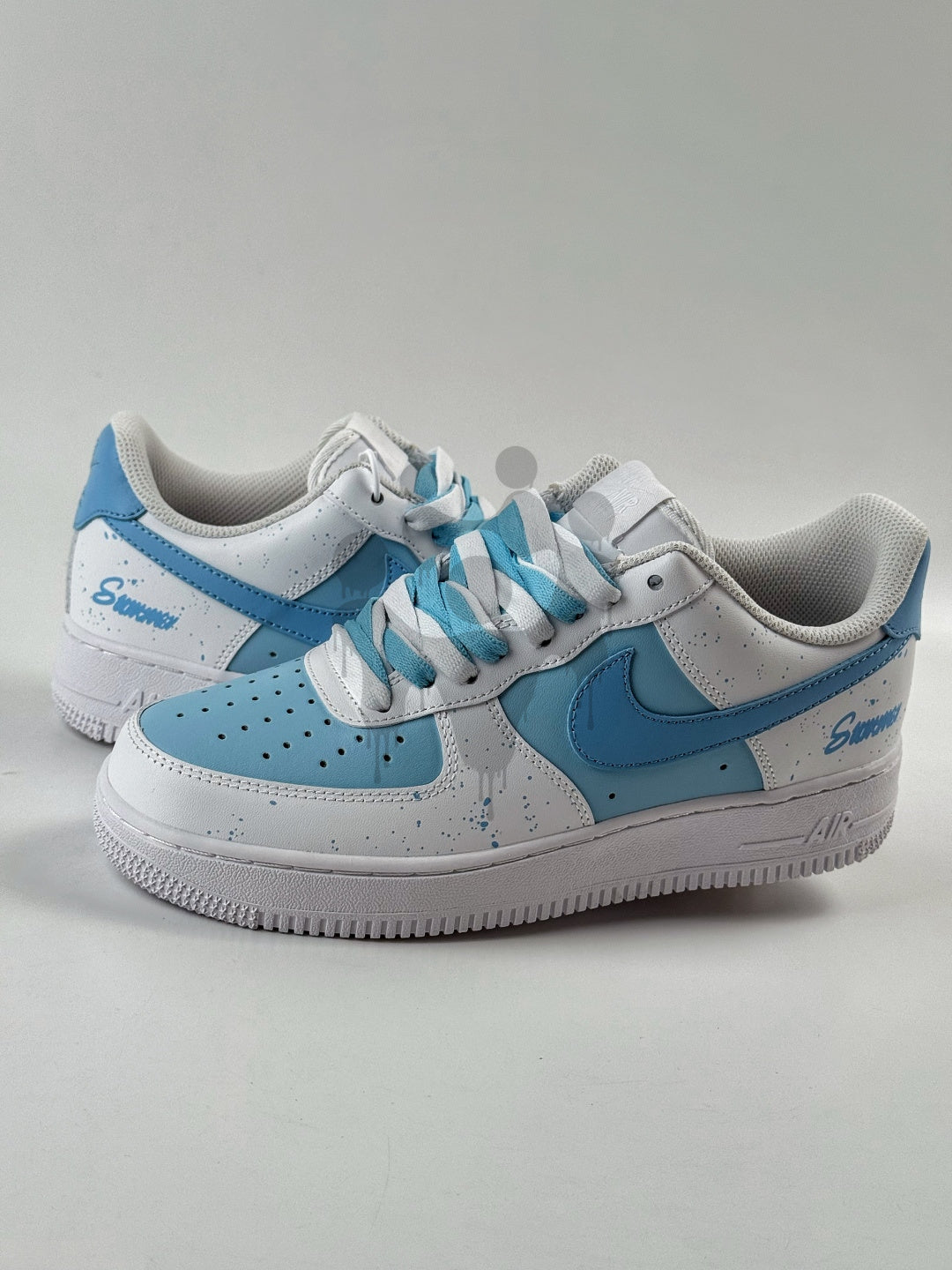 Custom Nike Air Force 1 "Blue Drip"