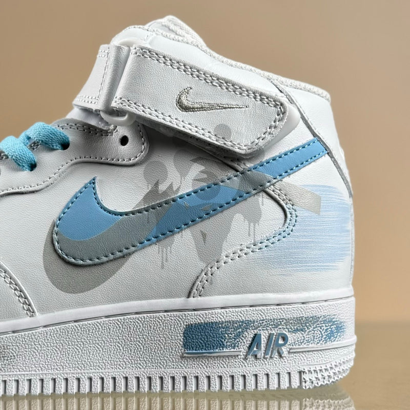 Custom Nike Air Forces 1 High "Double Blue"