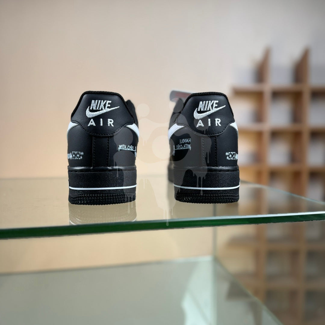Custom Nike Black Air forces 1 "CSGO Print Stream"