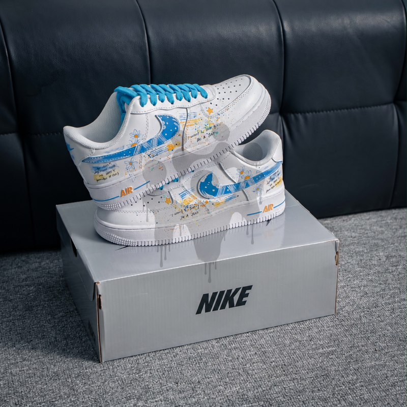 Custom Nike Air Forces 1 "Beautiful Landscape"