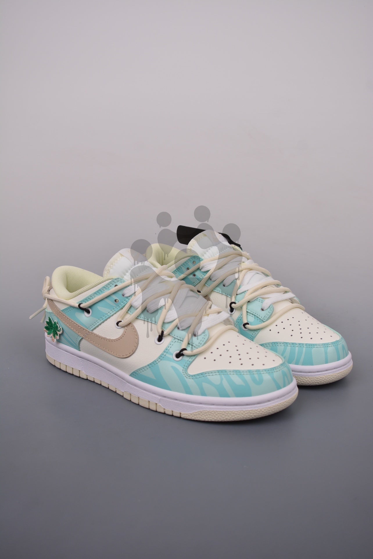 Custom Nike Dunk Low "Blue Tropical"