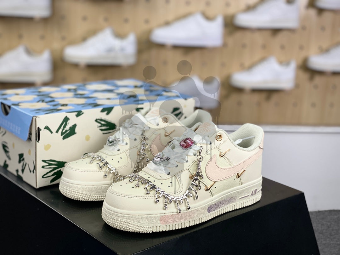 Custom Nike Air Forces 1 "Pink Swag"