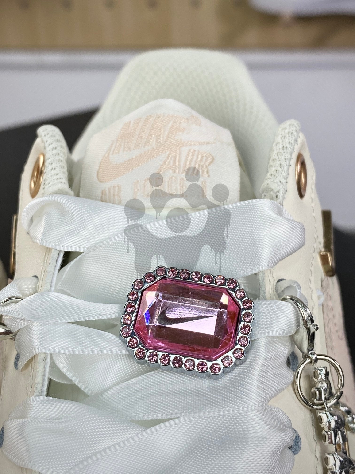 Custom Nike Air Forces 1 "Pink Swag"