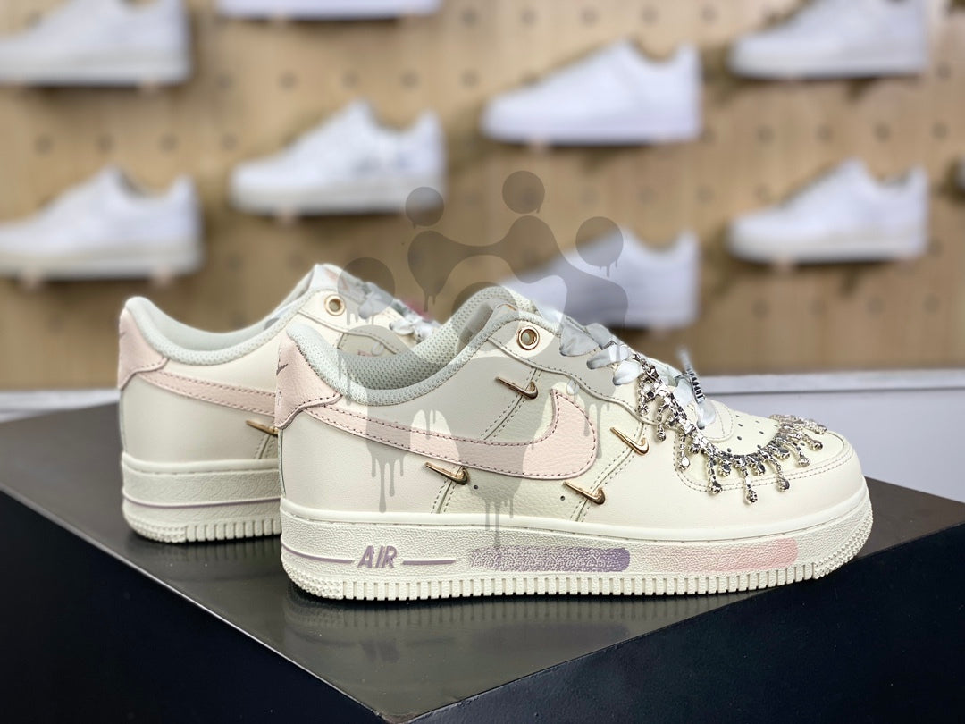 Custom Nike Air Forces 1 "Pink Swag"