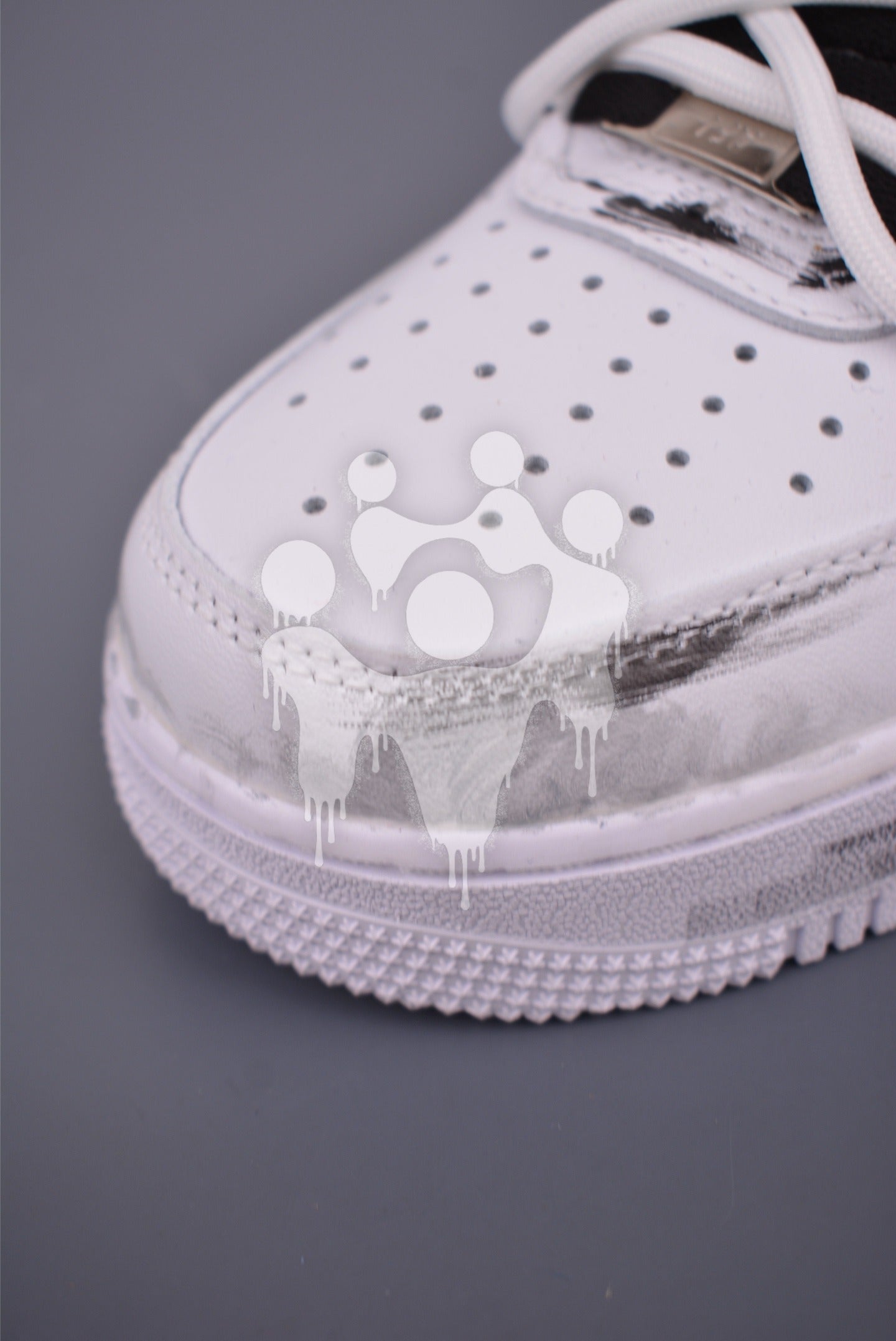 Custom Nike Air Forces 1 "Black Cross Art"