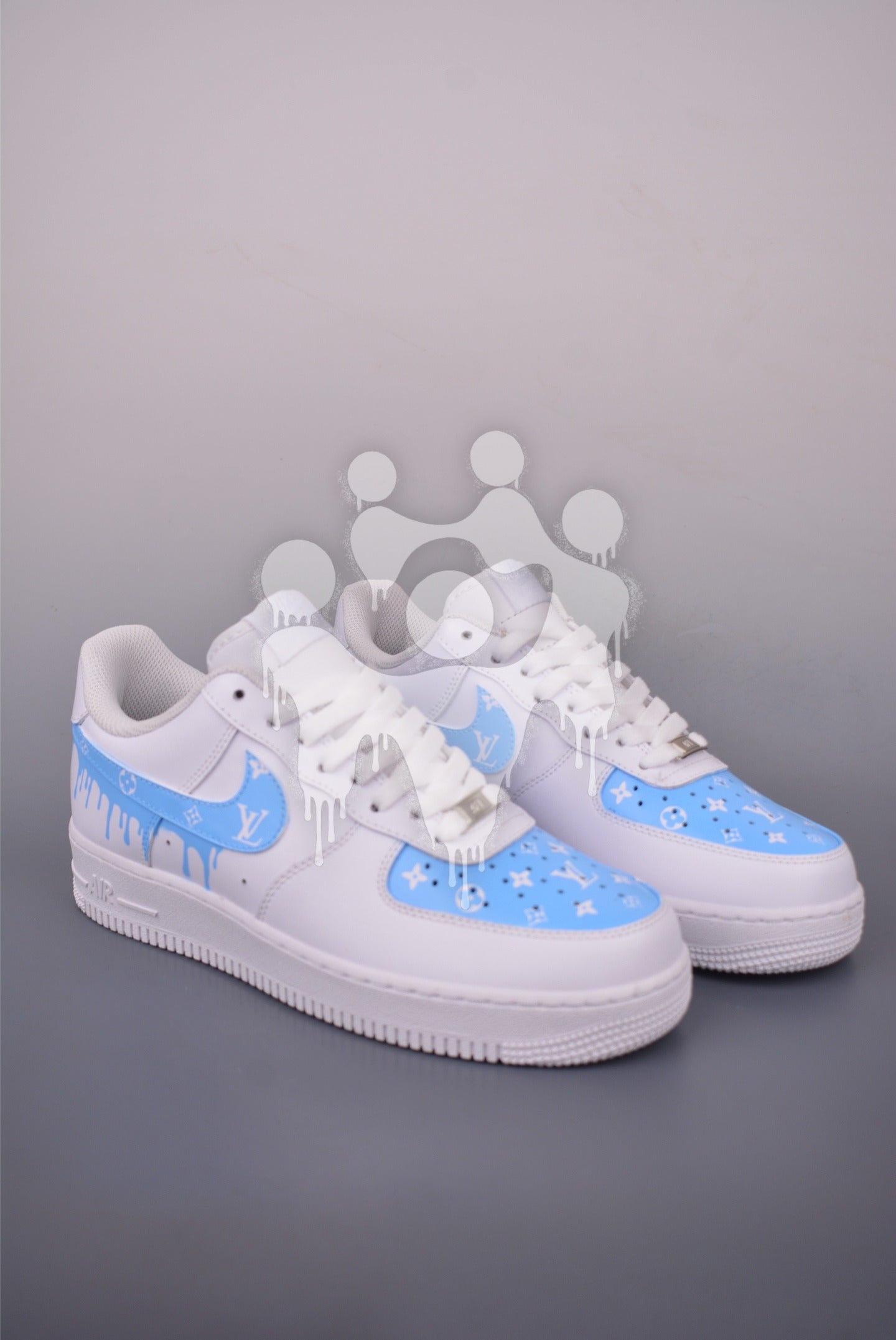 Custom Nike Air Forces 1 "LV Drip"