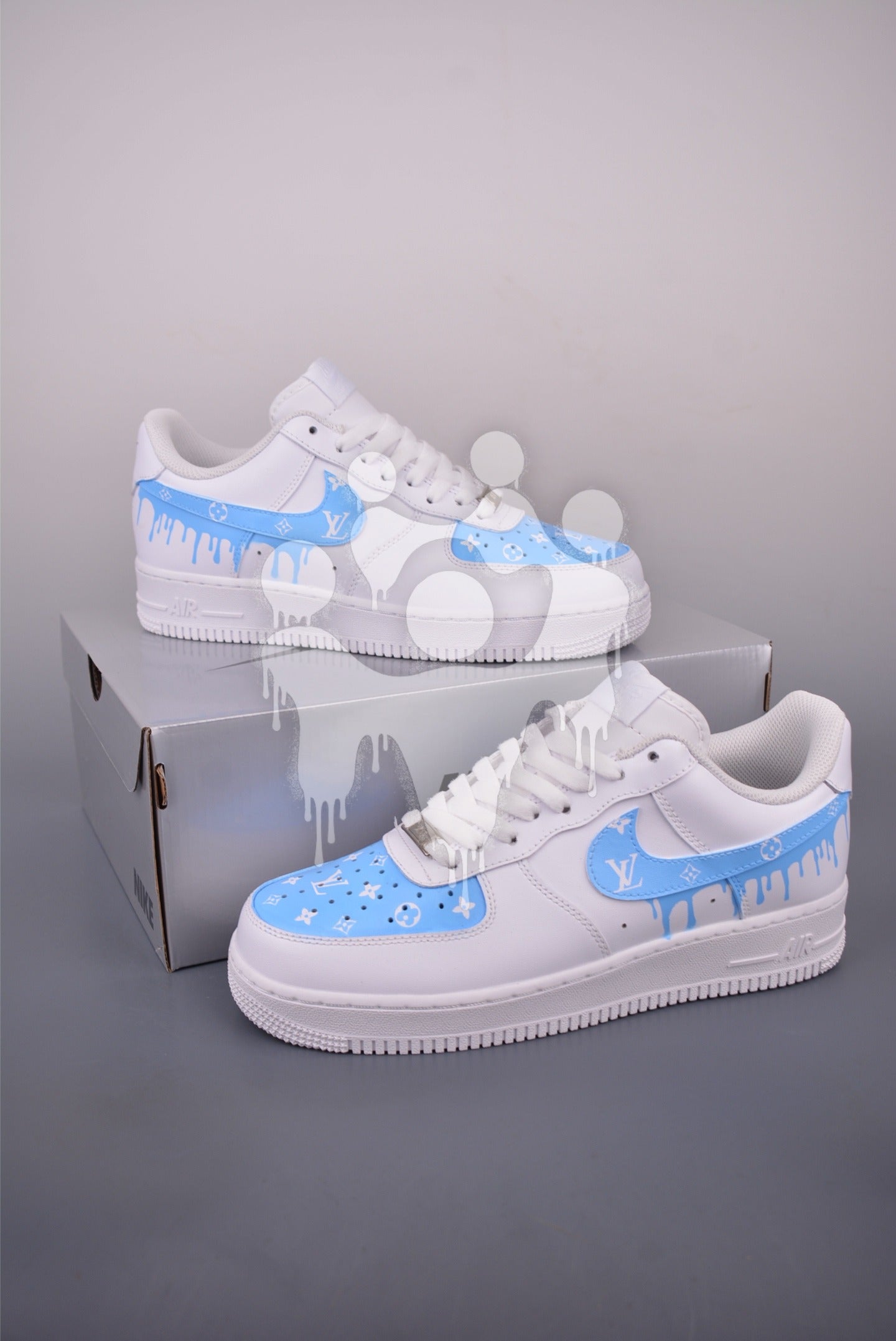 Custom Nike Air Forces 1 "LV Drip"