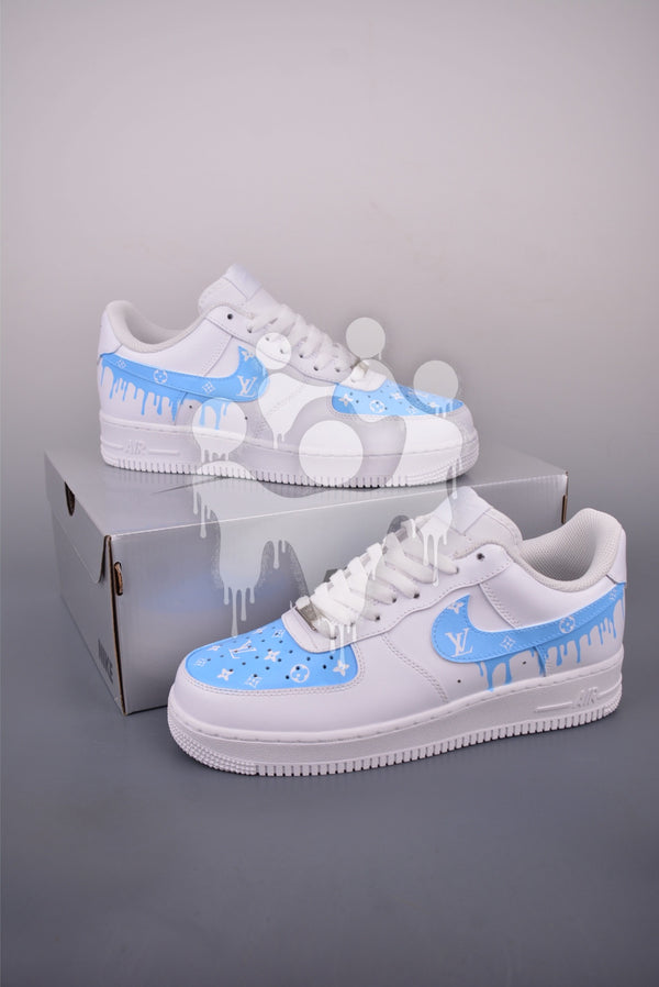 Custom Nike Air Forces 1 "LV Drip"