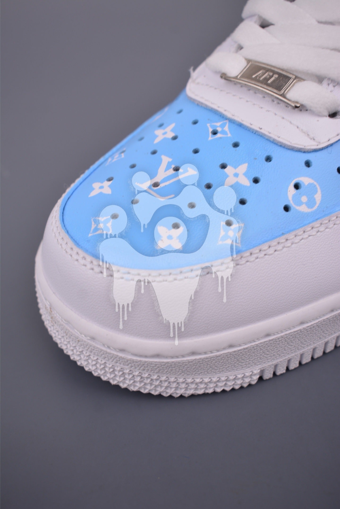 Custom Nike Air Forces 1 "LV Drip"