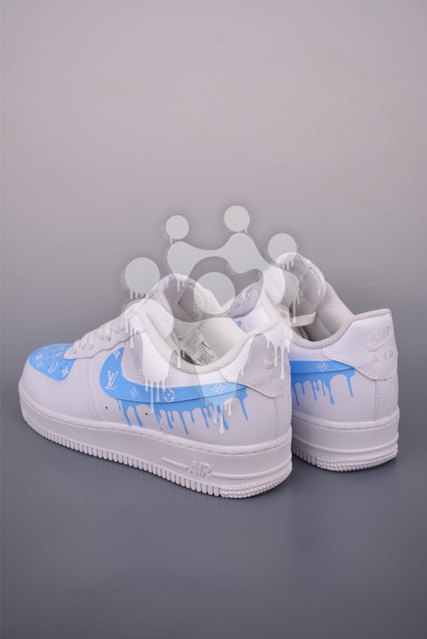 Custom Nike Air Forces 1 "LV Drip"
