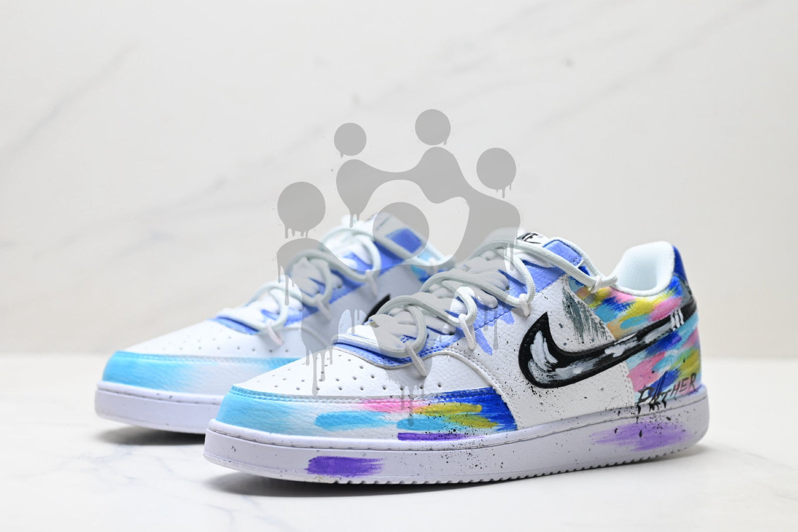 Custom Nike Court Vision "Multicolor"