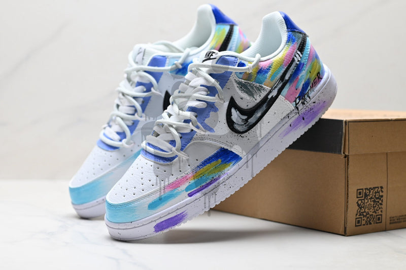 Custom Nike Court Vision "Multicolor"