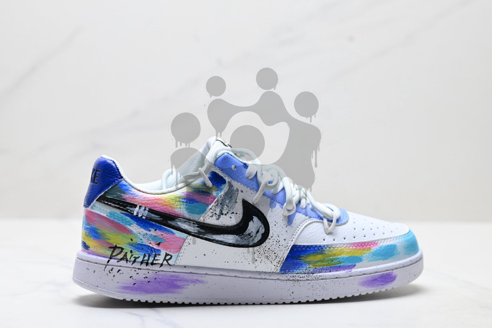 Custom Nike Court Vision "Multicolor"