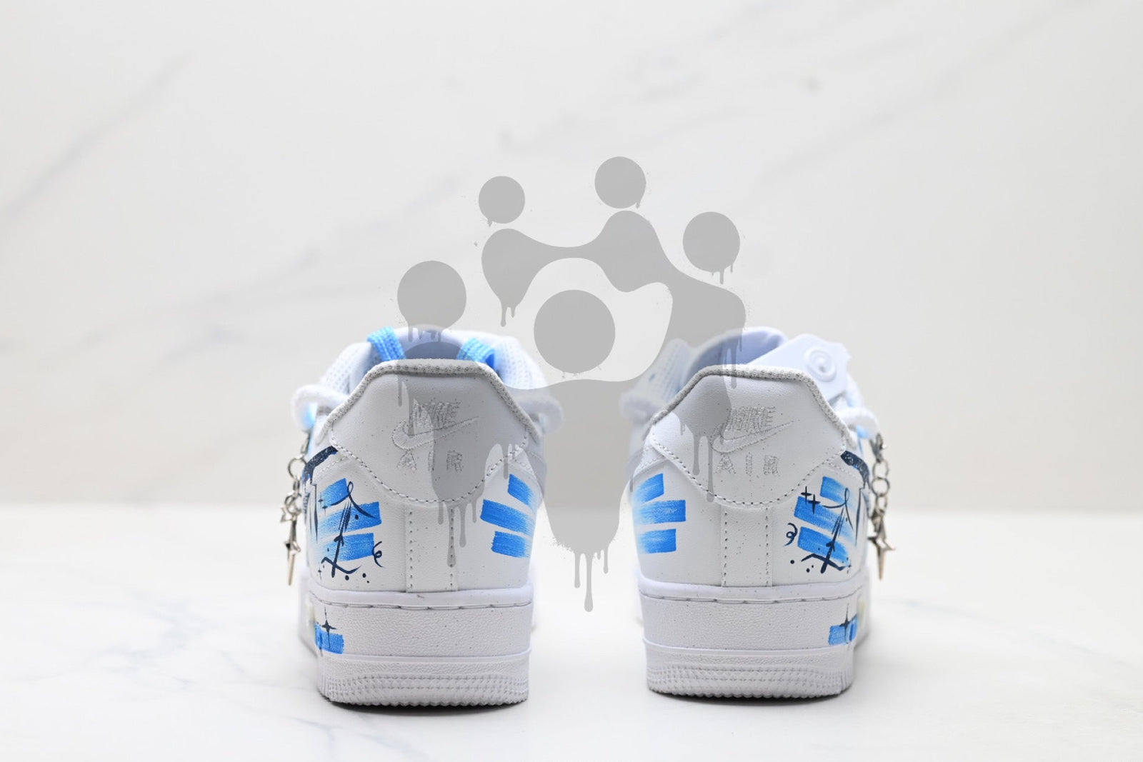 Custom Nike Air Forces 1 "Blue Galaxy"