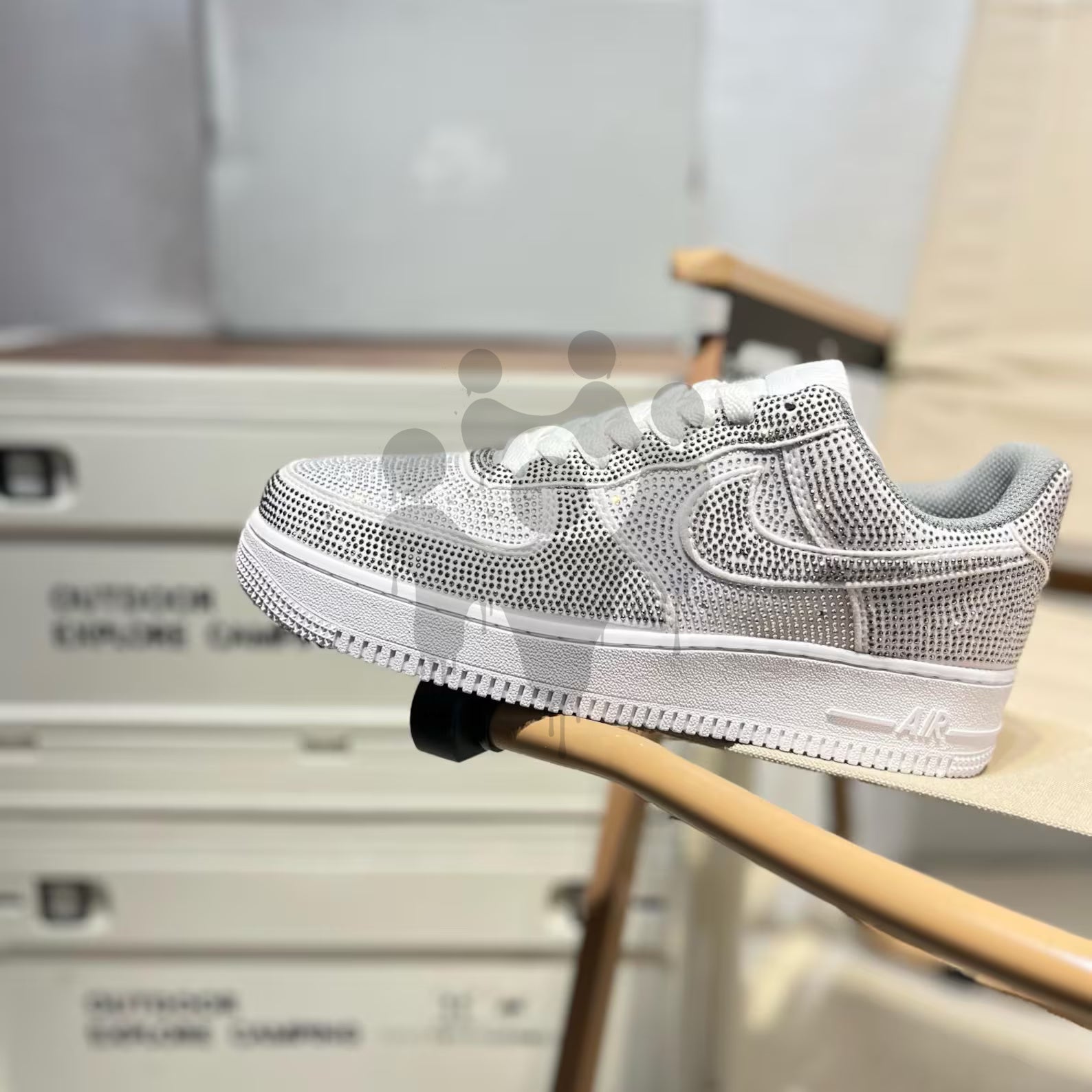 Custom Nike Air Forces 1 "Infinite Rhinestones"